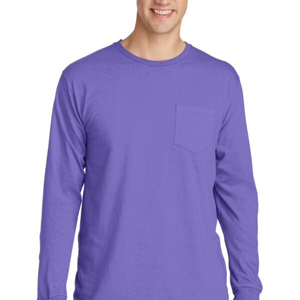 Beach Wash ® Garment Dyed Long Sleeve Pocket Tee Thumbnail