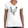 Women's Fine Jersey V-Neck Tee Thumbnail